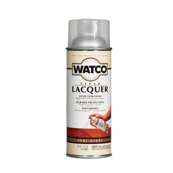 Watco SemiGloss Clear OilBased Alkyd Wood Finish Lacquer Spray 11.25